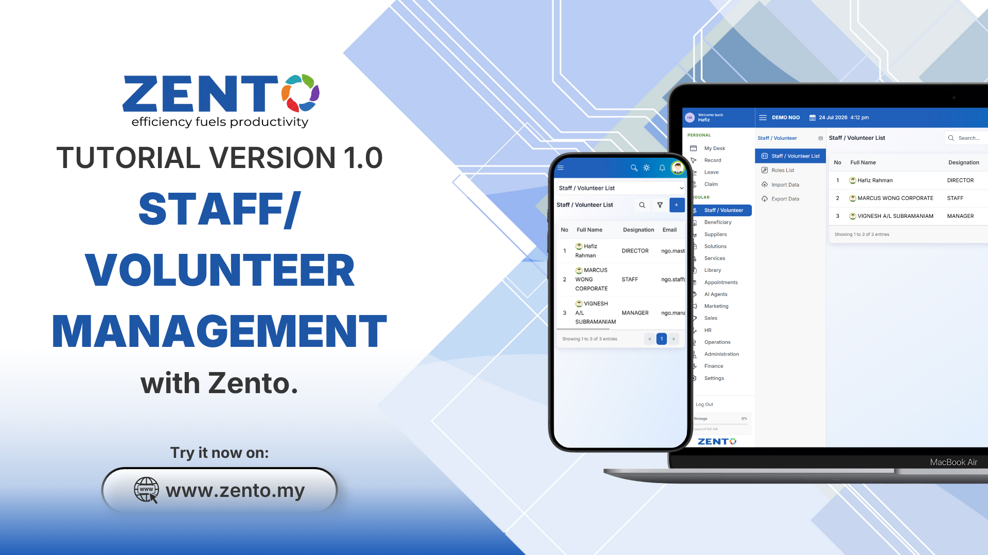 4.6 Staff/Volunteer Management
