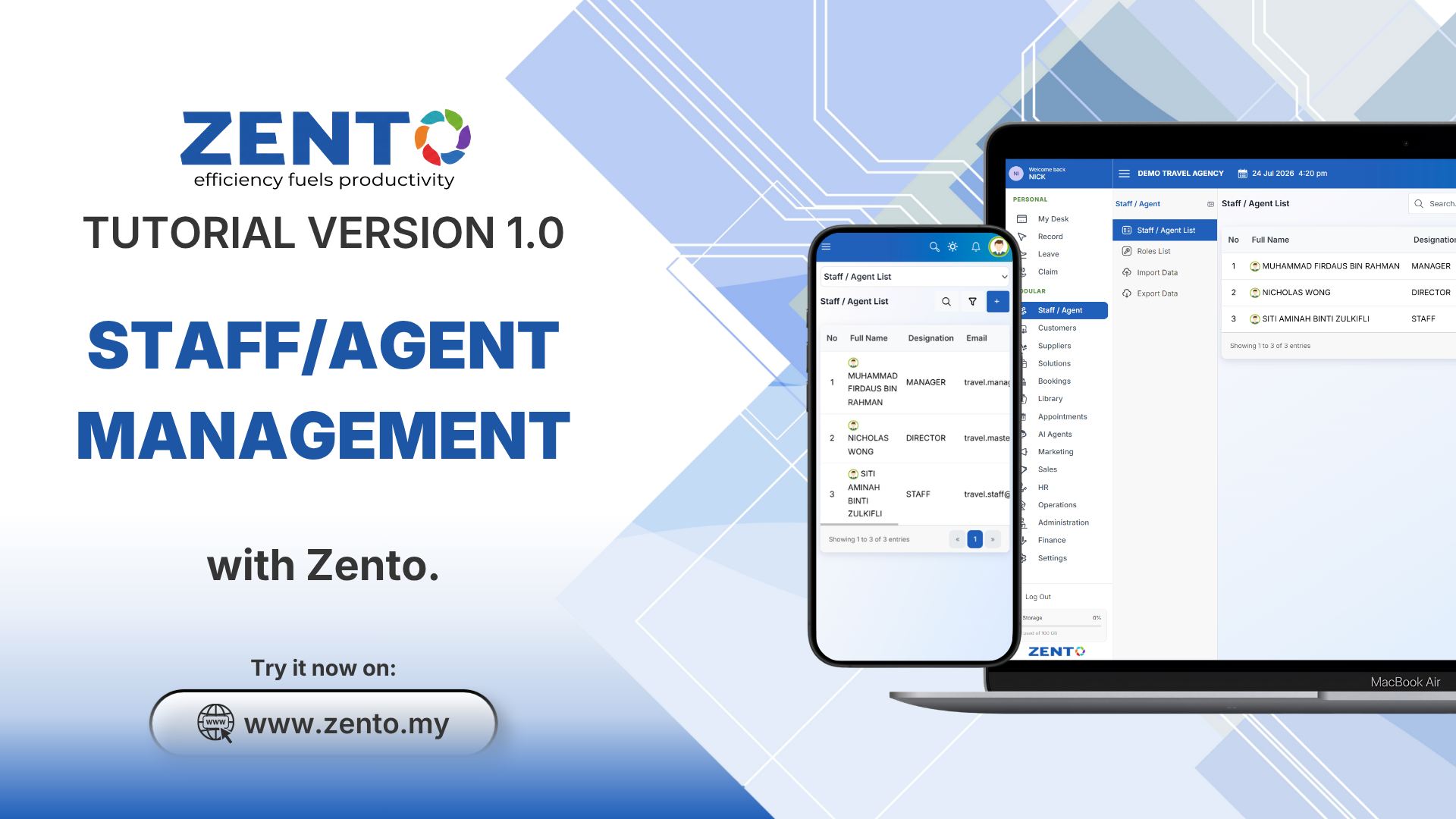 4.8 Staff/Agent Management