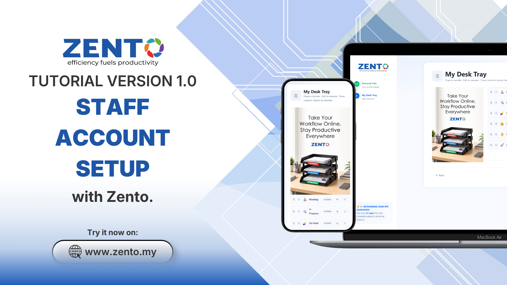 2.2 Sign In and Setup Your Account as Staff