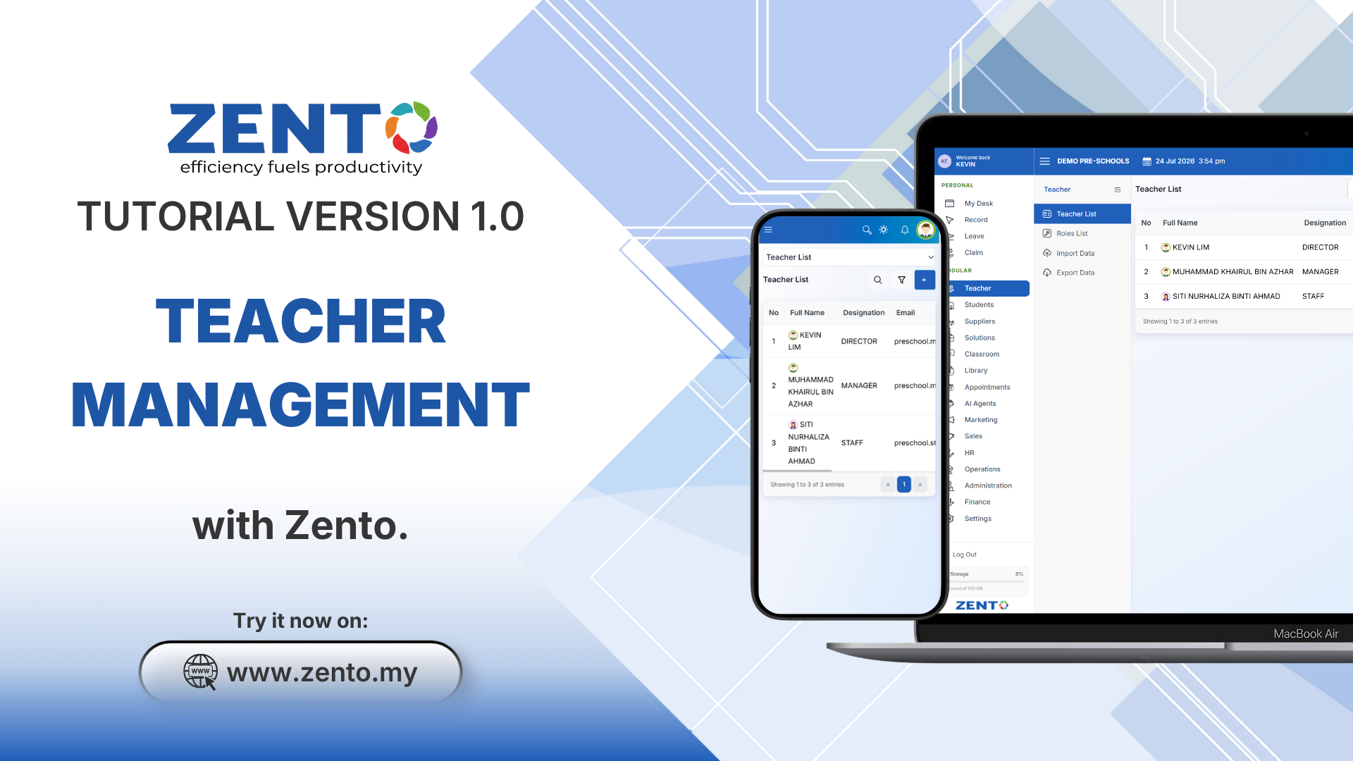4.1 Teacher Management